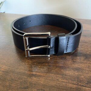 Beverly Hills Polo Club Men’s Black Leather Belt Size 36 Bonded Leather Dress
